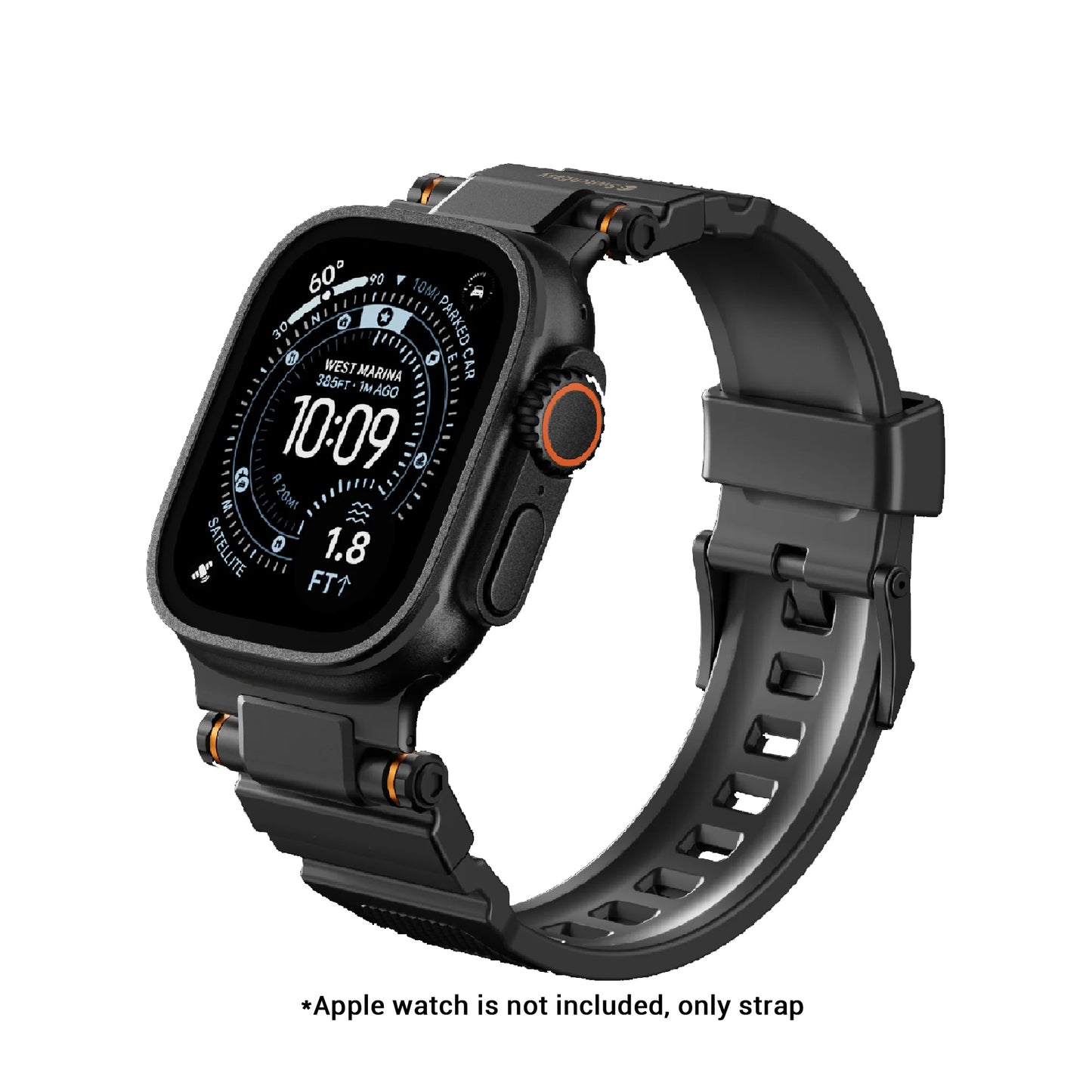 SWITCHEASY Rugged Silicone Watch Band for Apple Watch 49mm / 46mm / 45mm / 44mm