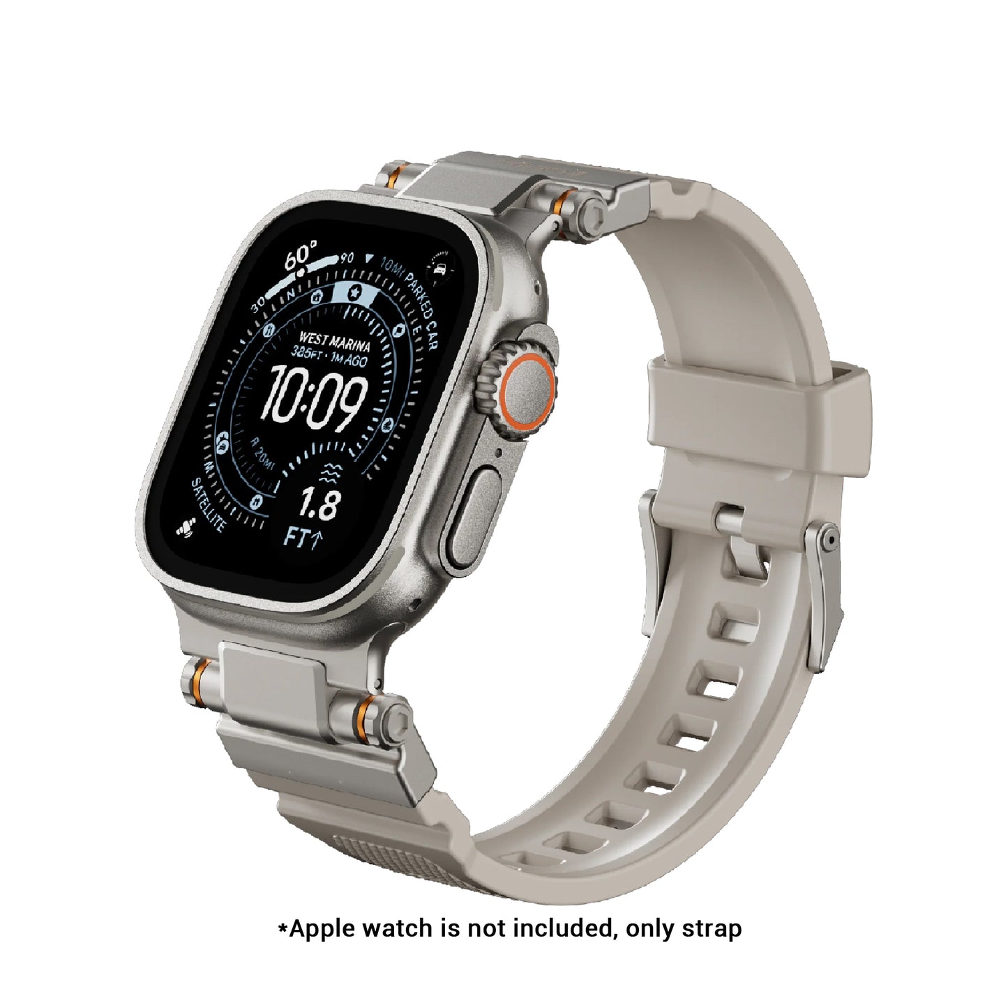 SWITCHEASY Rugged Silicone Watch Band for Apple Watch 49mm / 46mm / 45mm / 44mm