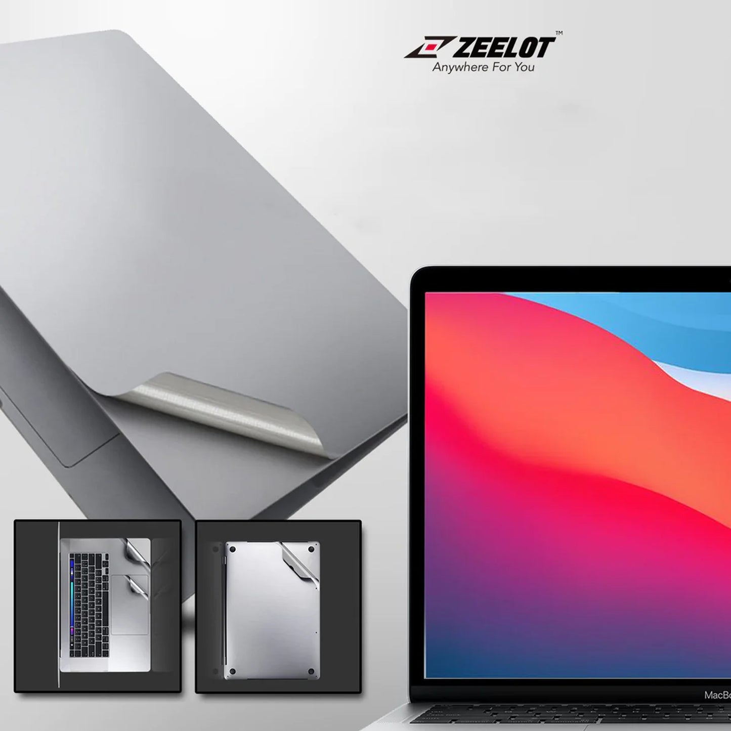 Zeelot Body Guard 6 In 1 Full Body Guard for MacBook Air M1 ( 2020 )