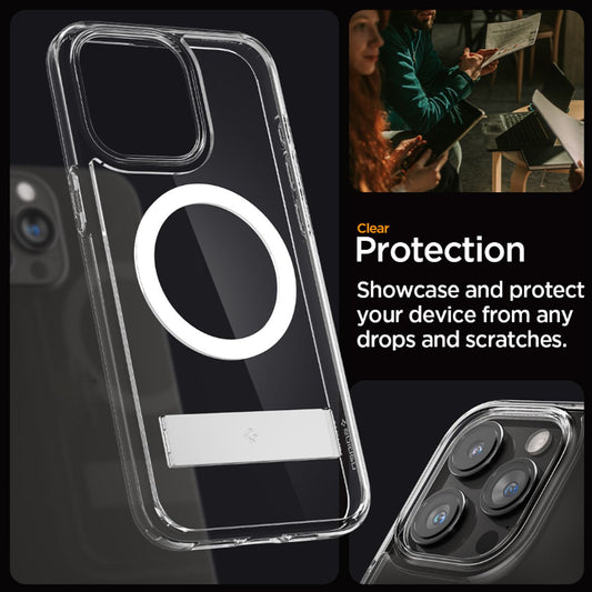 Spigen Ultra Hybrid S MagFit for iPhone 15 Series - With Kickstand and Magsafe Compatible - Forexengineer -Malaysia- 8809896749329-8809896750530-8809896749336