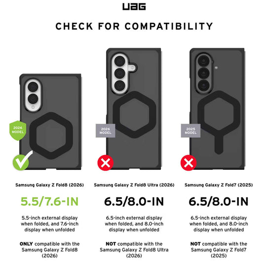 UAG Mouve XTE Magnetic Case for Samsung Galaxy Z Fold 8 with Build-in Kickstand