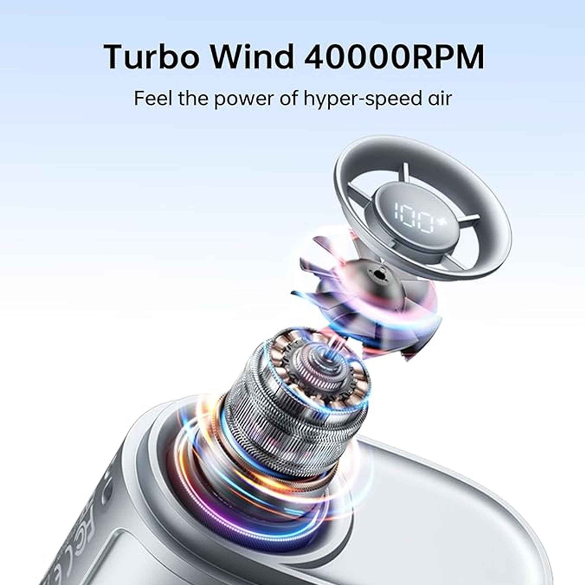 Jisulife Neck Fan Life5 100 Speed 40000RPM Cooling 4500mAh Battery with Lanyard