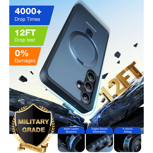 TORRAS Guardian UPRO Ostand Matte Case for Samsung S23 Ultra - Magsafe Compatible with Stand - Forexengineer -Malaysia- 6938075671488