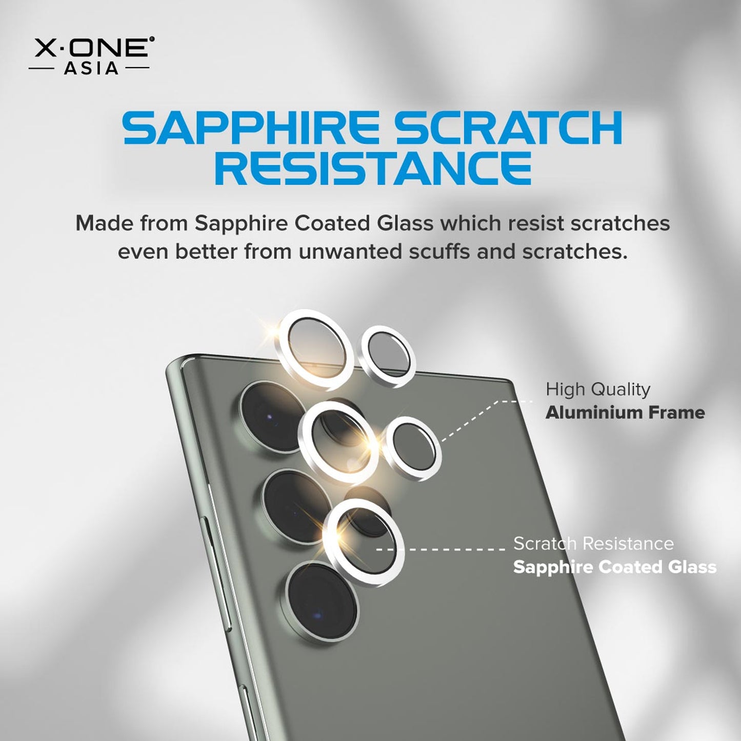 X.One Sapphire Glass Camera Armor Lens Protector for Samsung S24 Series