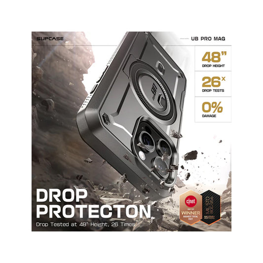 SUPCASE Unicorn Beetle PRO MAG for iPhone 16 Series - Built-in Screen Protector and Kickstand - Forexengineer -Malaysia