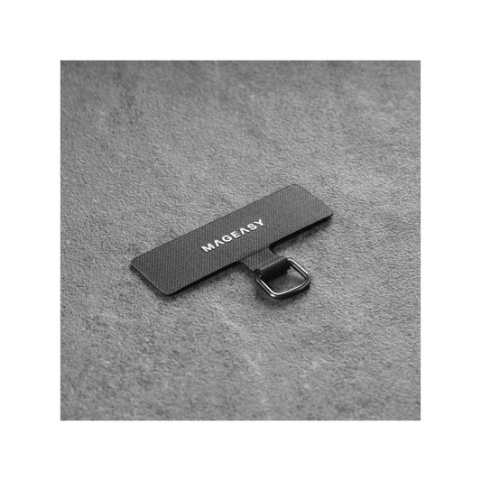 MAGEASY Modern Leather Chain Strap + Strap Card - Adjustable Chain Length - Black/Matte Gold - Forexengineer -Malaysia