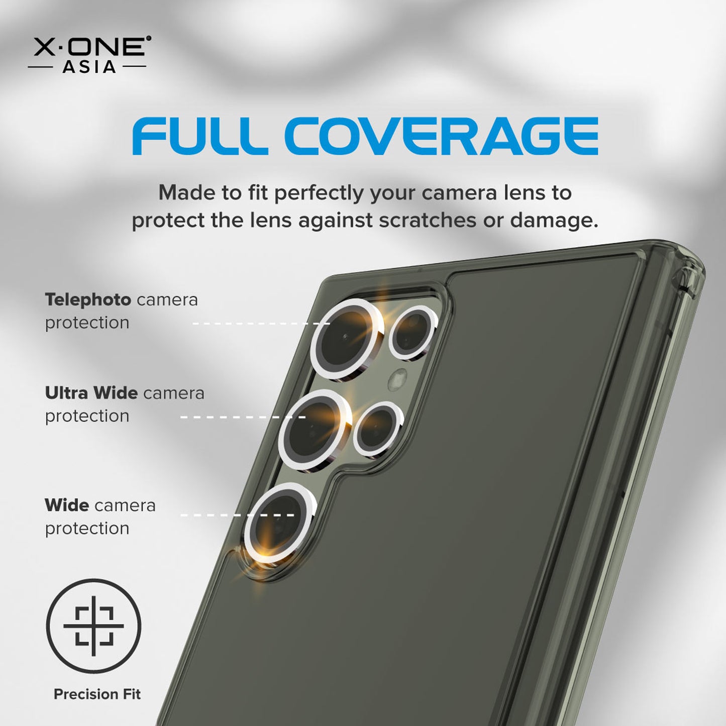 X.One Sapphire Glass Camera Armor Lens Protector for Samsung S24 Series