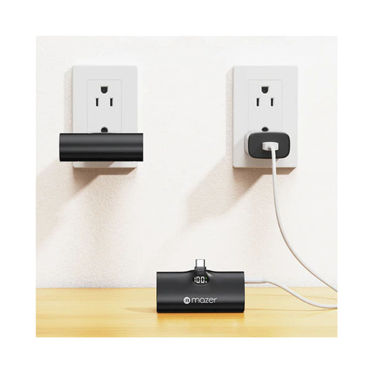 Mazer Super Mini Pocket - Built-in USB-C Connector 5000mAh PD20W Power Bank - Forexengineer -Malaysia