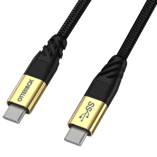 Otterbox USB-C to USB-C 3.2 ( Gen 1) PD 3.0 AMPs and 60W , 5 Gbps Data Transfer 1.8M Cable - Black Shimmer - Forexengineer -Malaysia- 840104243657