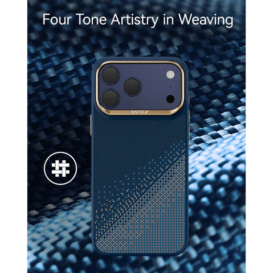 Raptic Aramid Dual Ultra Case Serenity Series for iPhone 17 Pro Max - Aerospace-Grade Aramid Strength