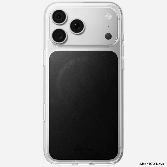 Nomad Clear Horween Leather Case for iPhone 18 Pro Max / 17 Pro Max MagSafe Compatible