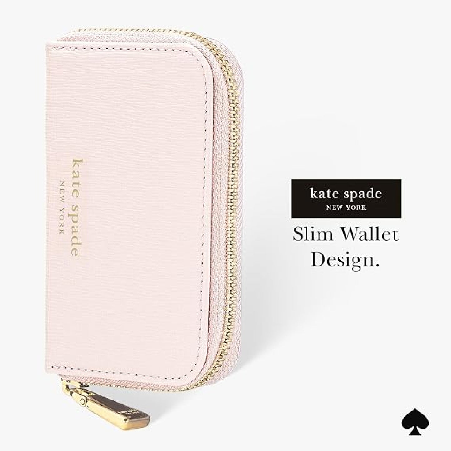 Kate Spade Devin Zip Magnetic Wallet / Card Holder - Compatible with MagSafe