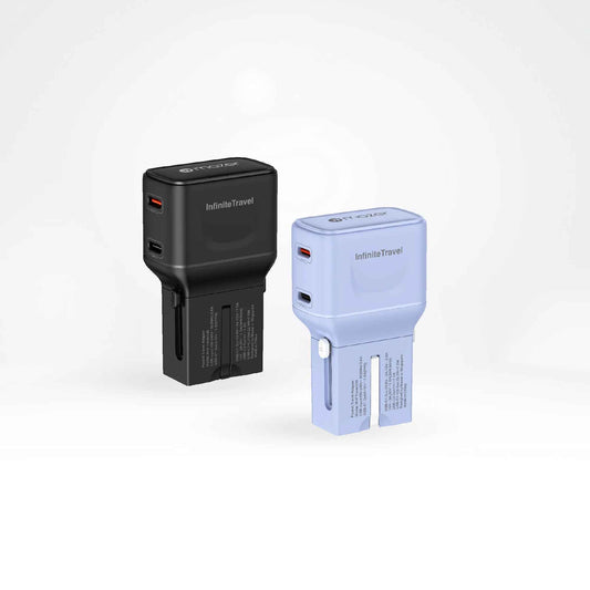 MAZER Infinite Travel Pocket PD 30W Universal Travel Charger 2 USB-C Ports
