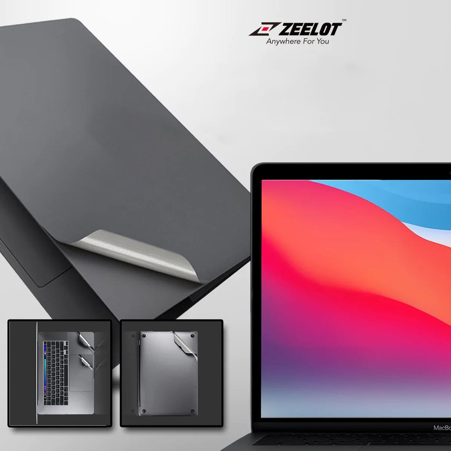 Zeelot Body Guard 6 In 1 Full Body Guard for MacBook Pro 13" / Pro 16"