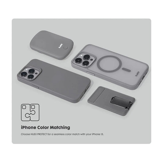 Laut Huex Protect Case for iPhone 15 Series - Silicon Coating Soft Grip MagSafe Compatible - Forexengineer -Malaysia