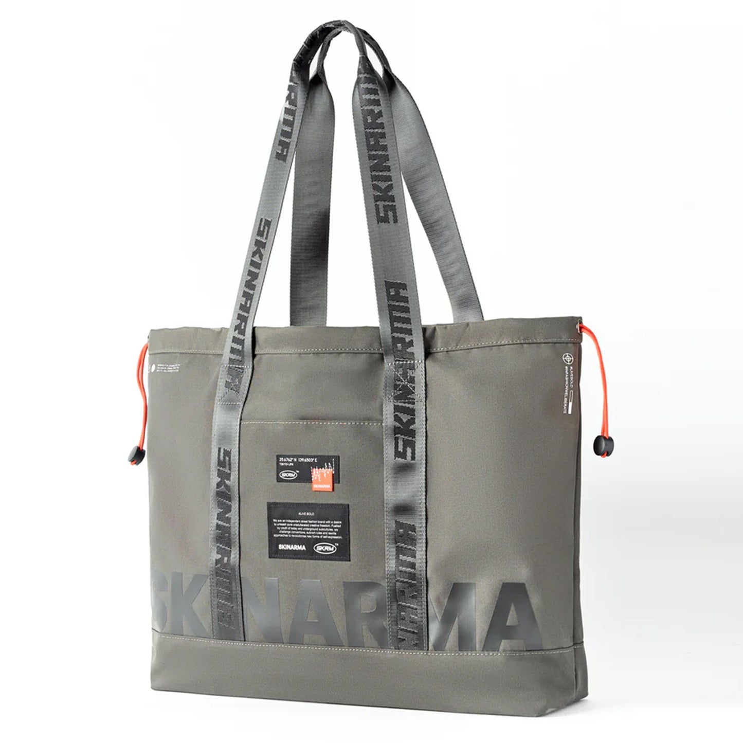 SKINARMA FARDEL Utility Tote Bag - 2D Printing with Water-resistant Zip and Fabric