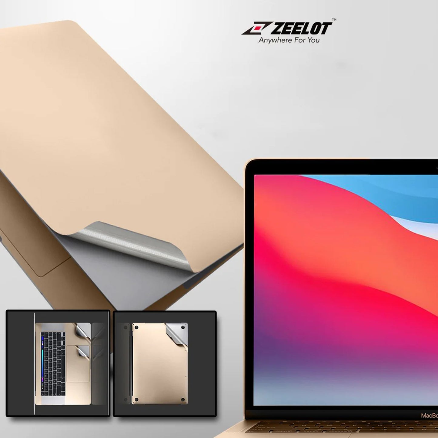 Zeelot Body Guard 6 In 1 Full Body Guard for MacBook Air M1 ( 2020 )