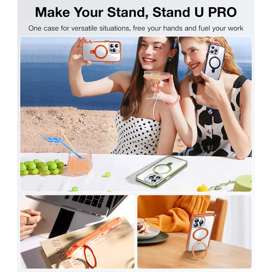 TORRAS Magnetic UPRO Ostand SS Air-Bounce for iPhone 15 Series - MagSafe Compatible - Forexengineer -Malaysia- 6938075610289-6938075610272-6938075638733-6938075650704