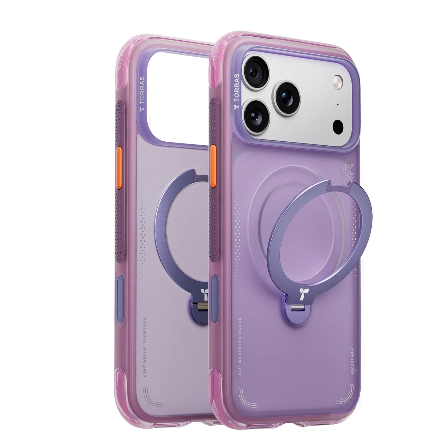 TORRAS Ostand Q3 Spin Air Series Case for iPhone 17 Pro Max / 17 Pro - Magnetic Case with Foldable Stand
