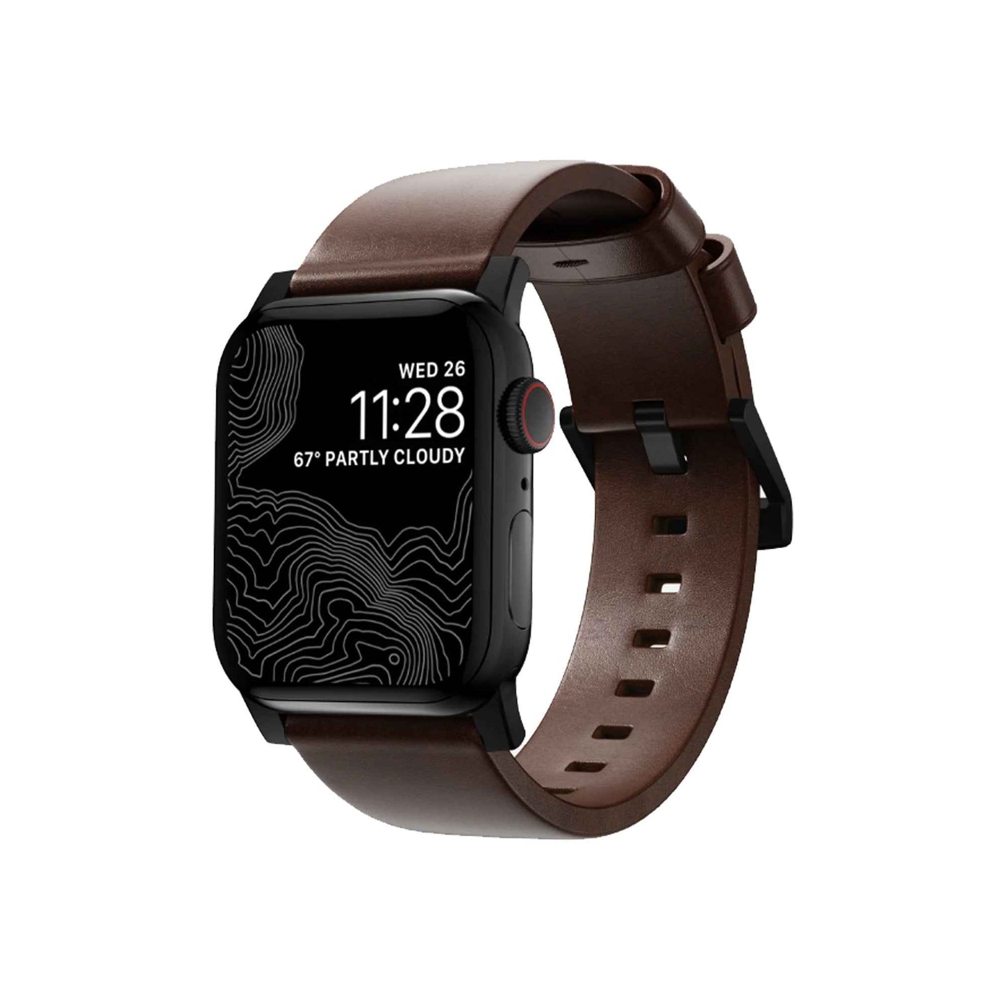 Nomad Modern Horween Leather Band for Apple Watch 49mm / 45mm / 44mm / 42mm - Forexengineer-malaysia