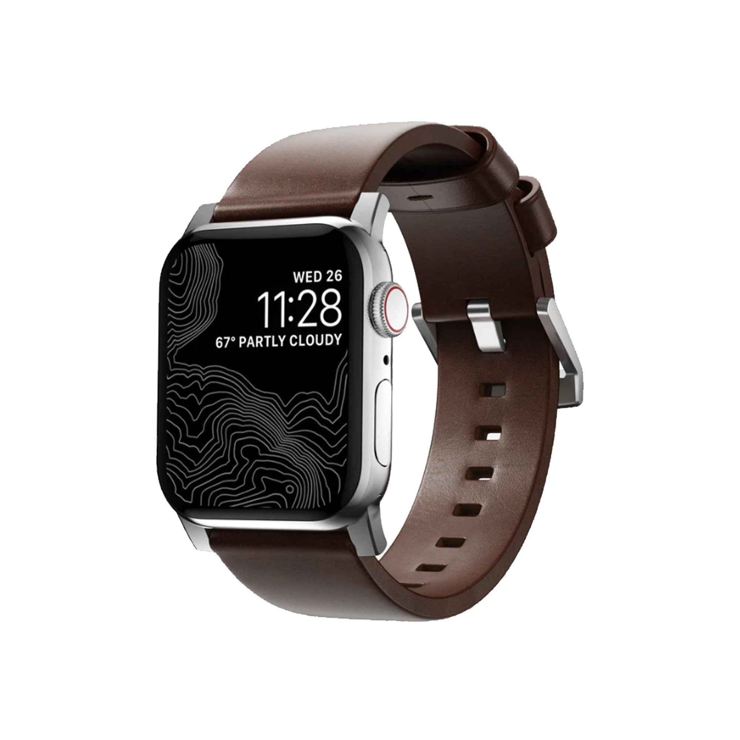 Nomad Modern Horween Leather Band for Apple Watch 49mm / 45mm / 44mm / 42mm - Forexengineer-malaysia