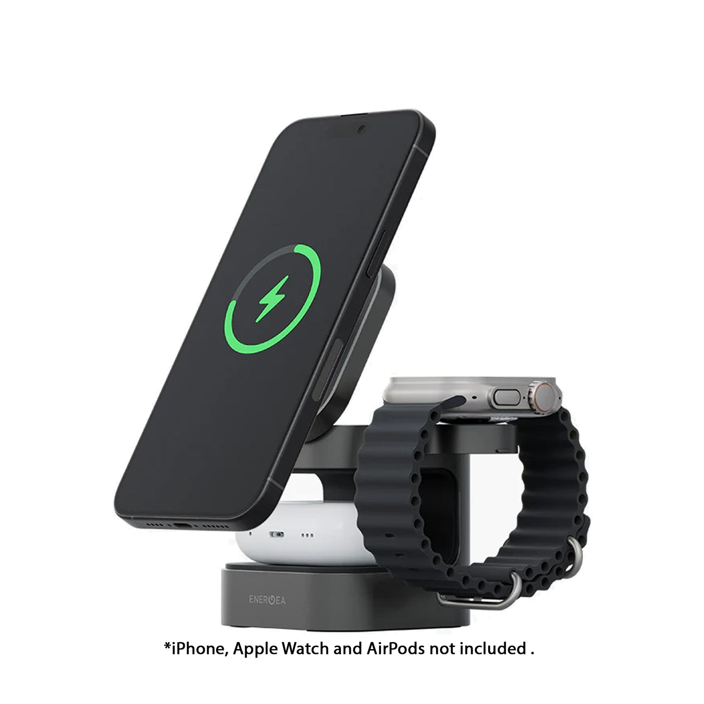 ENERGEA MagCube Qi2 Certified 3-in-1 Wireless Charger Fast Charger Magnetic - Forexengineer -Malaysia- 8885020101218