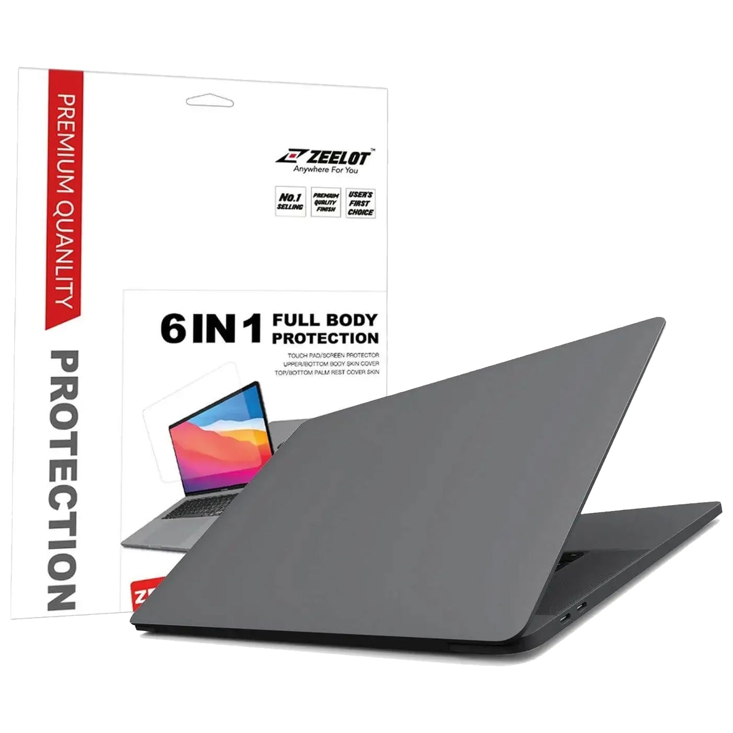 Zeelot Body Guard 6 In 1 Full Body Guard for MacBook Pro 13" / Pro 16" - Forexengineer -Malaysia- 4891011512936-4891011512912-4891011512943-4891011512929