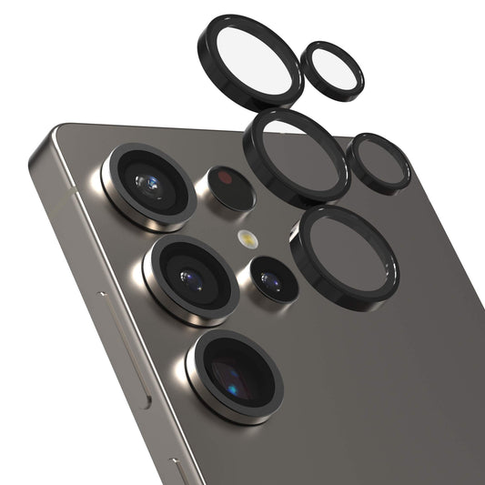 InvisibleShield Glass Elite Anti-Reflective Camera Rings Lens Protector for Samsung Galaxy S25 Series - Black - Forexengineer -Malaysia