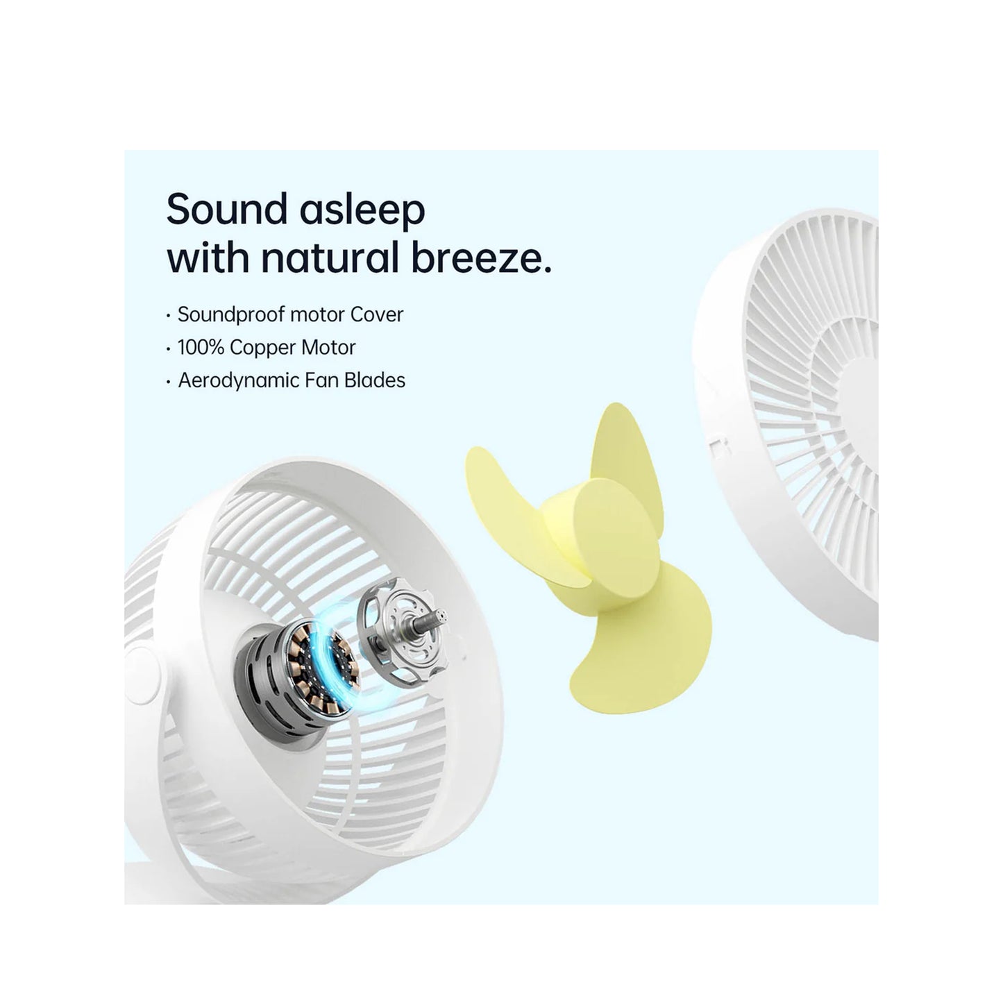 JisuLife Clip Fan Life1 FA18S 4000mAh Battery 4 Speed Fan Up to 14 Hours Cool - Forexengineer -Malaysia- 6975061532132-6975061532163