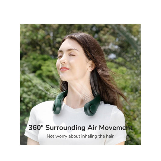JisuLife FA14 Portable Neck Fan FA14 Bladeless Neck Cooler 5 Speeds 4000 mAh Battery - Forexengineer -Malaysia