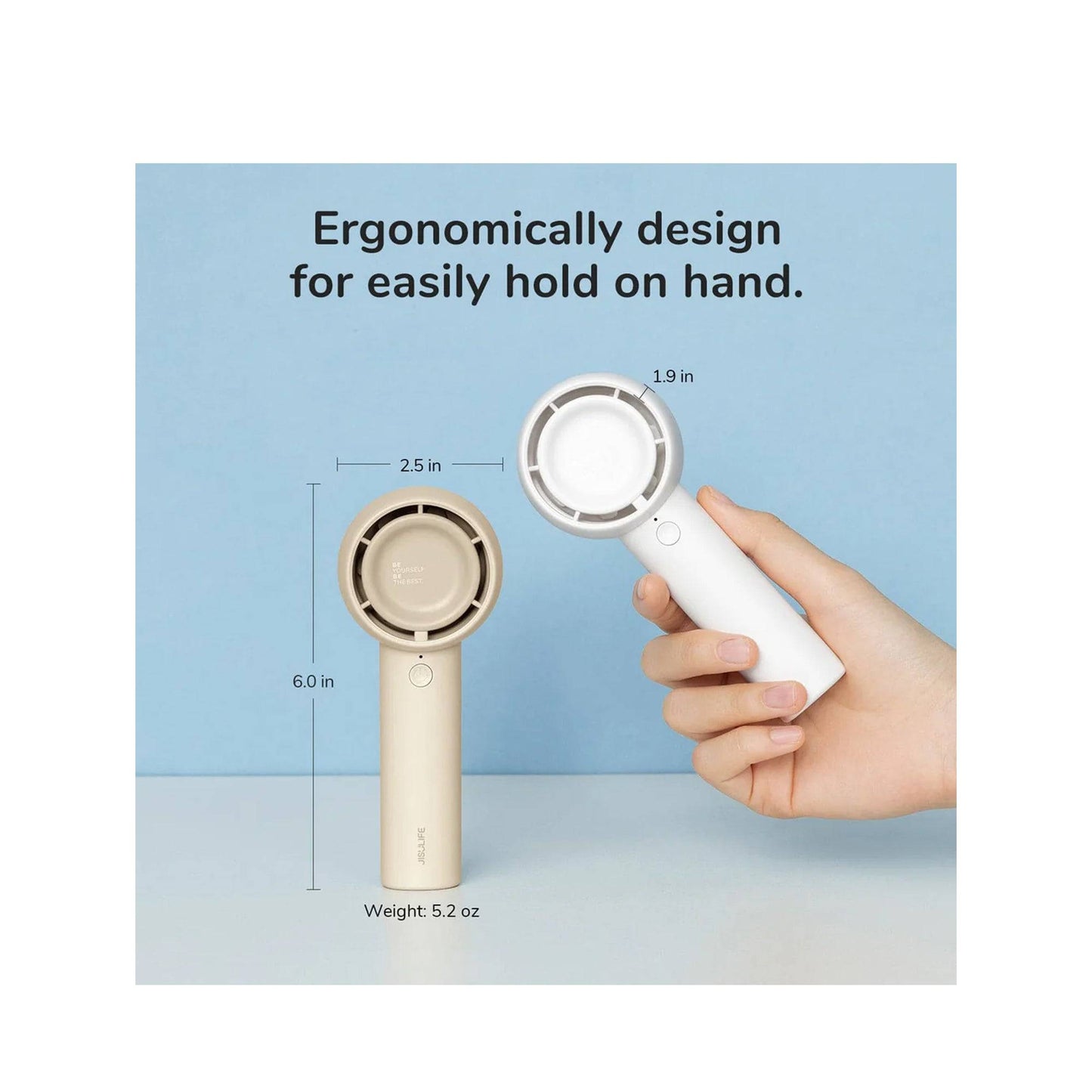 JisuLife FA42-1 Handheld Hand Fan Life5 FA42-1 4500maH 5 Gear Turbo Wind - Forexengineer -Malaysia