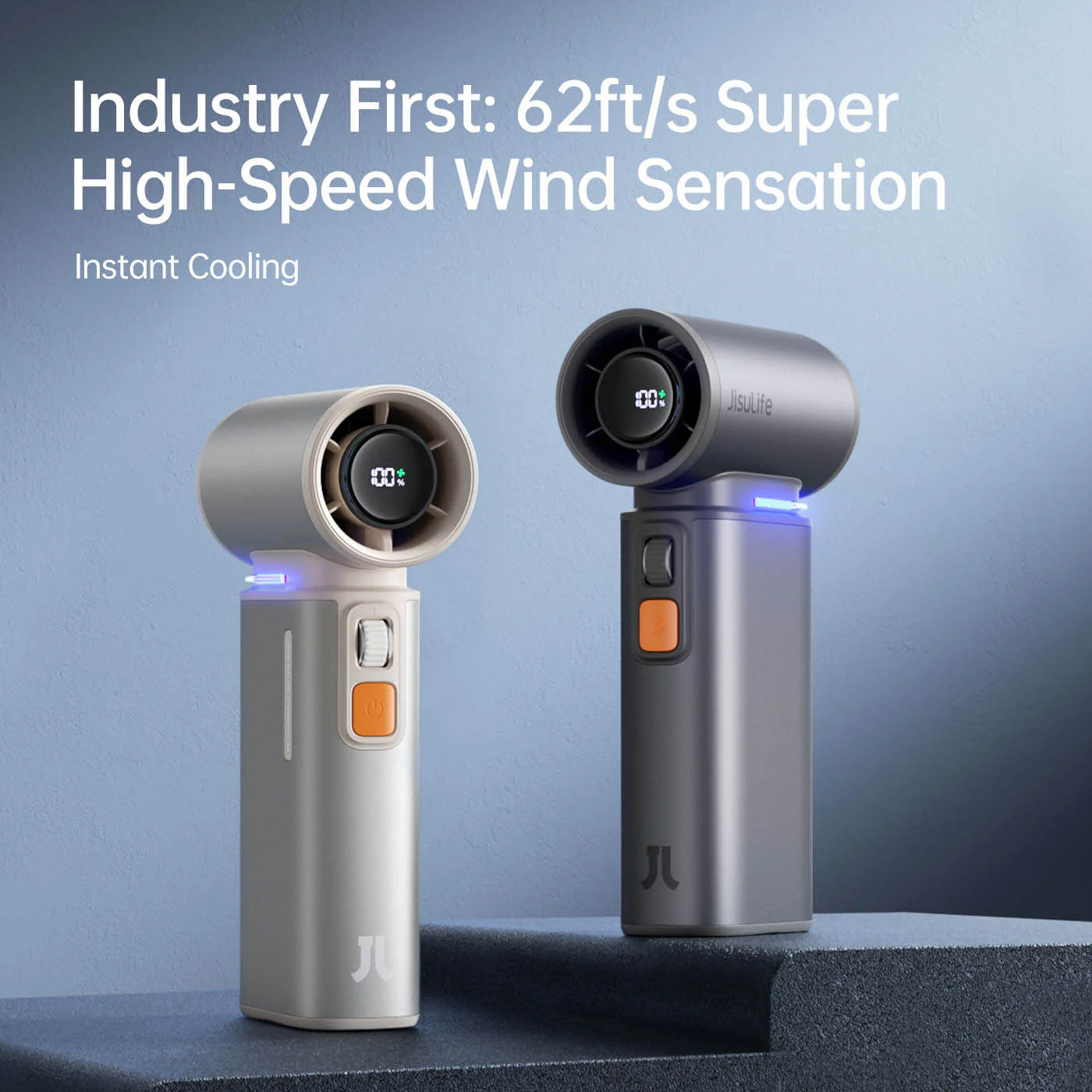 JisuLife FA55 Handheld Fan Ultra 1 FA55 ( 3 in 1 Fan Portable ) 100 adjustable speed settings 9000 mAh Battery Rechargeable - Forexengineer -Malaysia