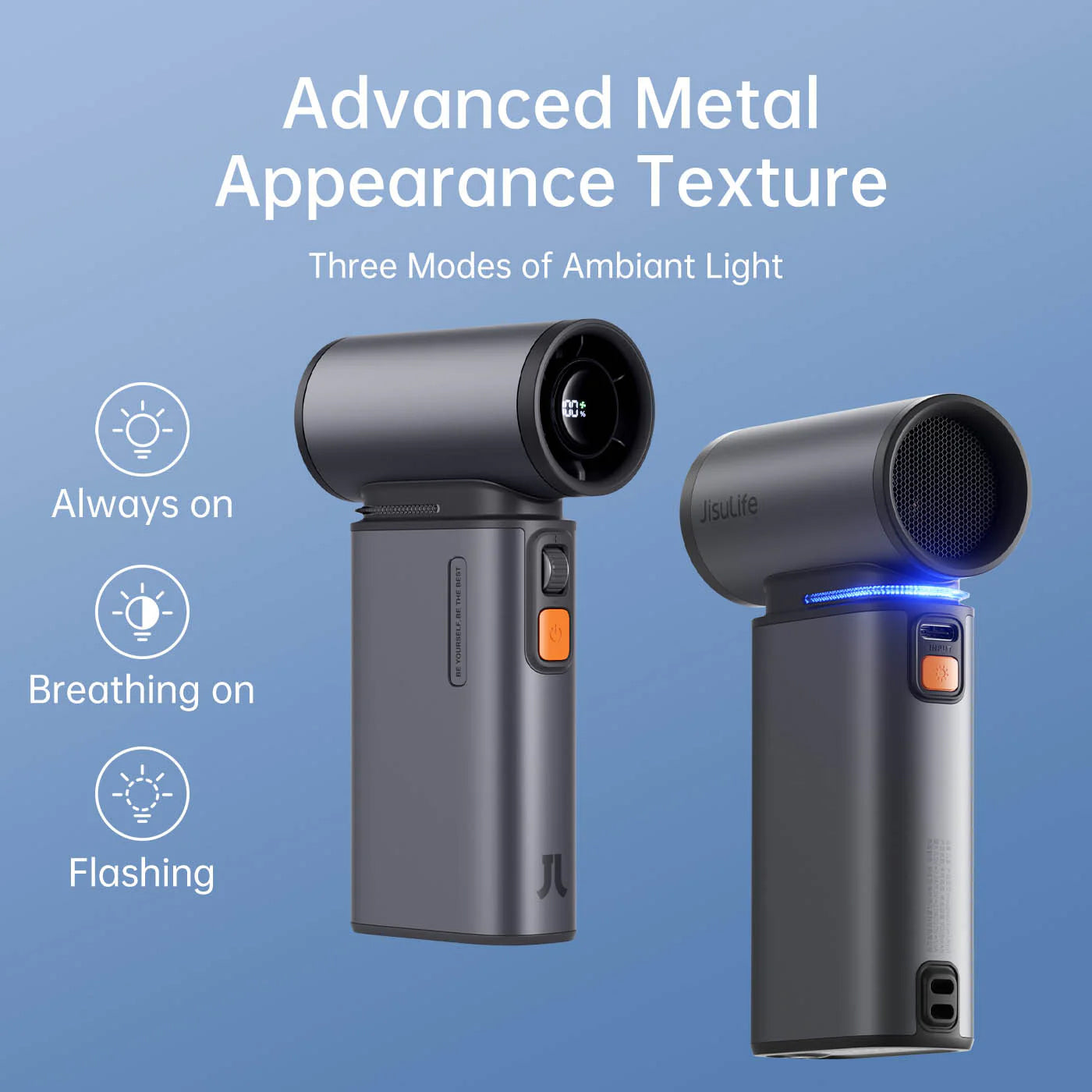 JisuLife FA55 Handheld Fan Ultra 1 FA55 ( 3 in 1 Fan Portable ) 100 adjustable speed settings 9000 mAh Battery Rechargeable - Forexengineer -Malaysia