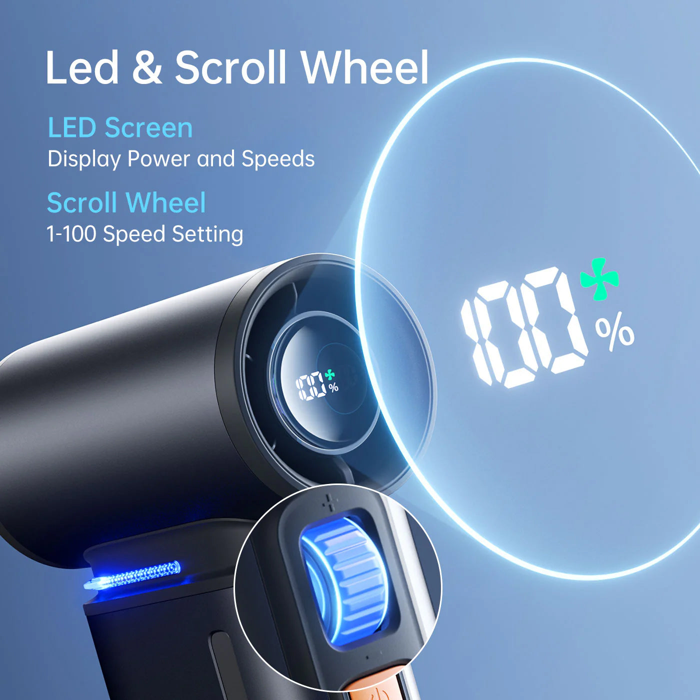 JisuLife Handheld Fan Ultra 1 ( 3 in 1 Fan Portable ) 100 adjustable speed settings 9000 mAh Battery Rechargeable - Forexengineer -Malaysia- 6975061531432-6975061531425