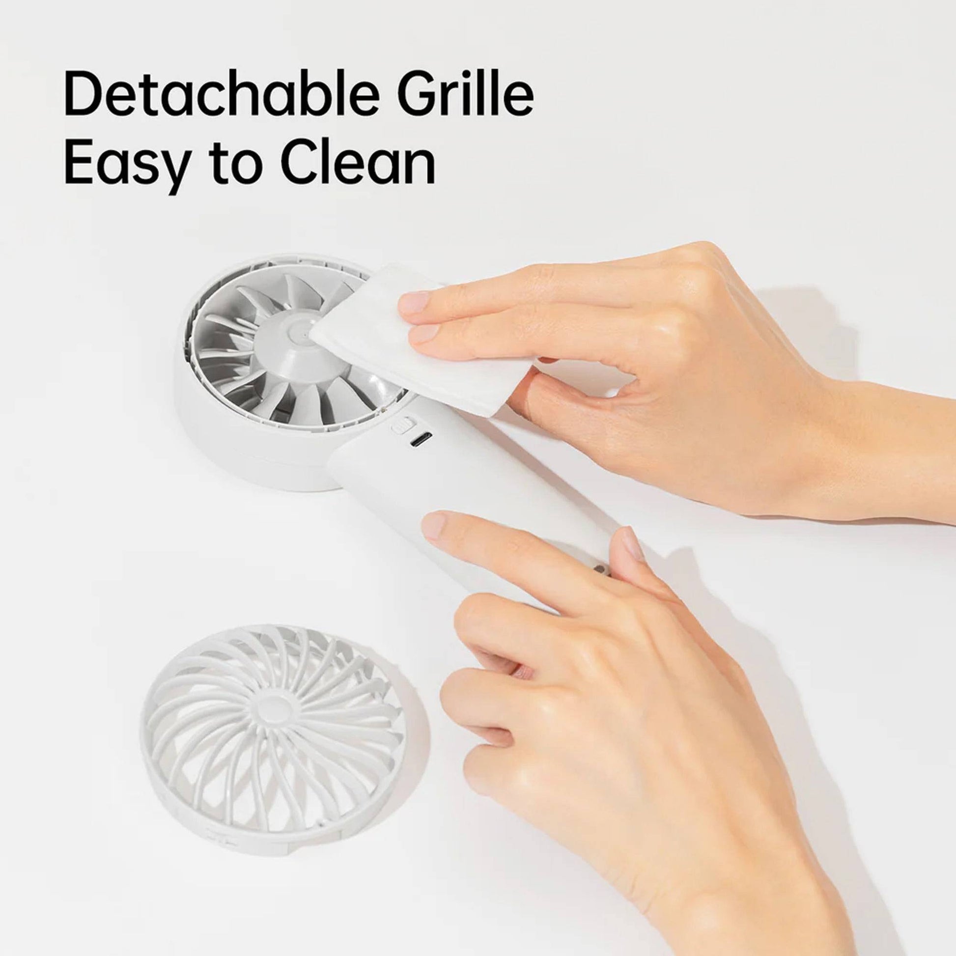 JisuLife Handheld Hand Fan Life4 5000mAh / 3600mAh Rechargeable 5 Speeds Control - Forexengineer -Malaysia