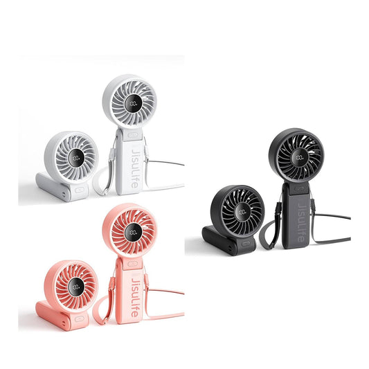 JisuLife Life7-50 / Life7-36 Handheld Hand Fan Life7 5000mAh / 3600mAh Rechargeable 5 Speeds Control - Forexengineer -Malaysia