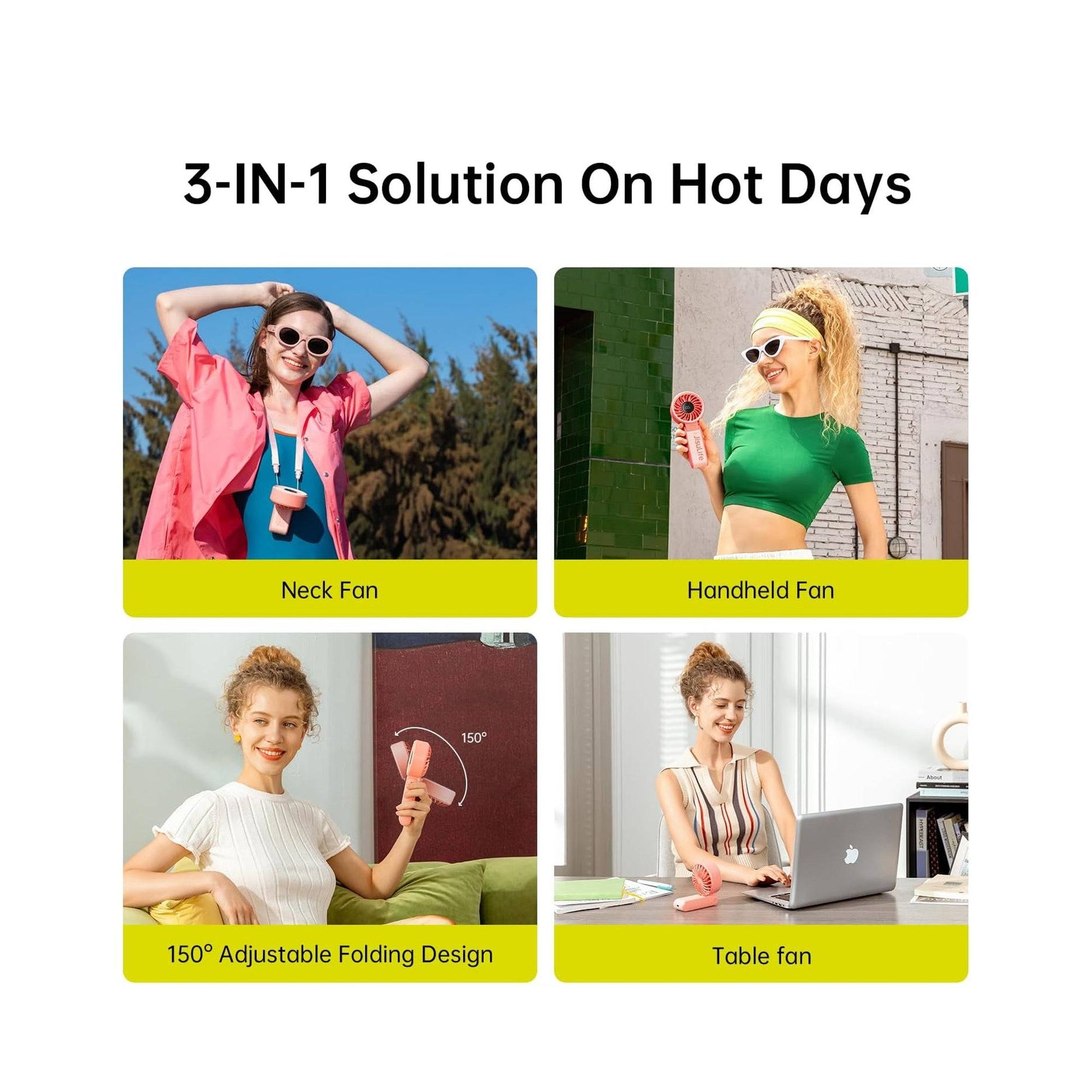 JisuLife Life7-50 / Life7-36 Handheld Hand Fan Life7 5000mAh / 3600mAh Rechargeable 5 Speeds Control - Forexengineer -Malaysia