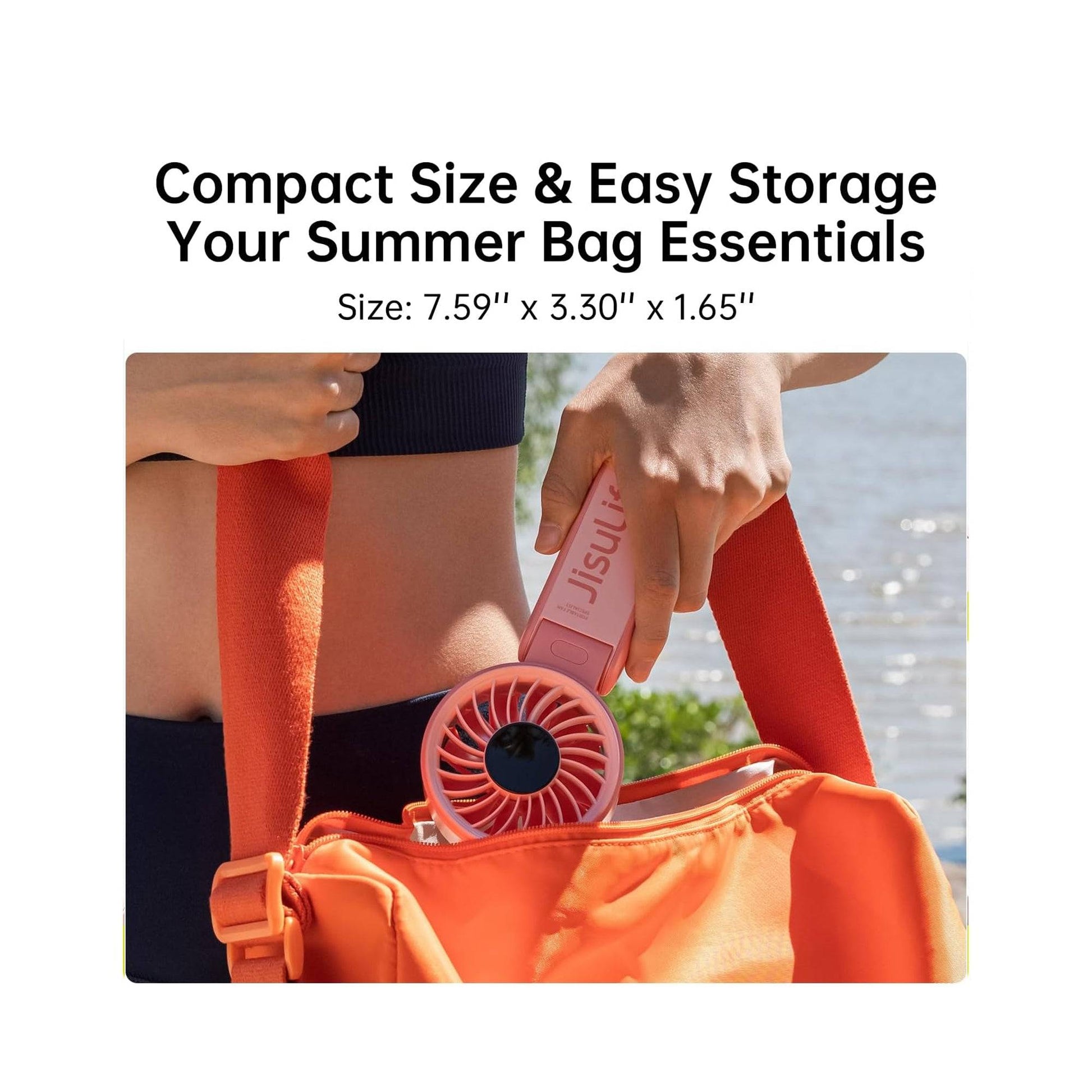 JisuLife Life7-50 / Life7-36 Handheld Hand Fan Life7 5000mAh / 3600mAh Rechargeable 5 Speeds Control - Forexengineer -Malaysia