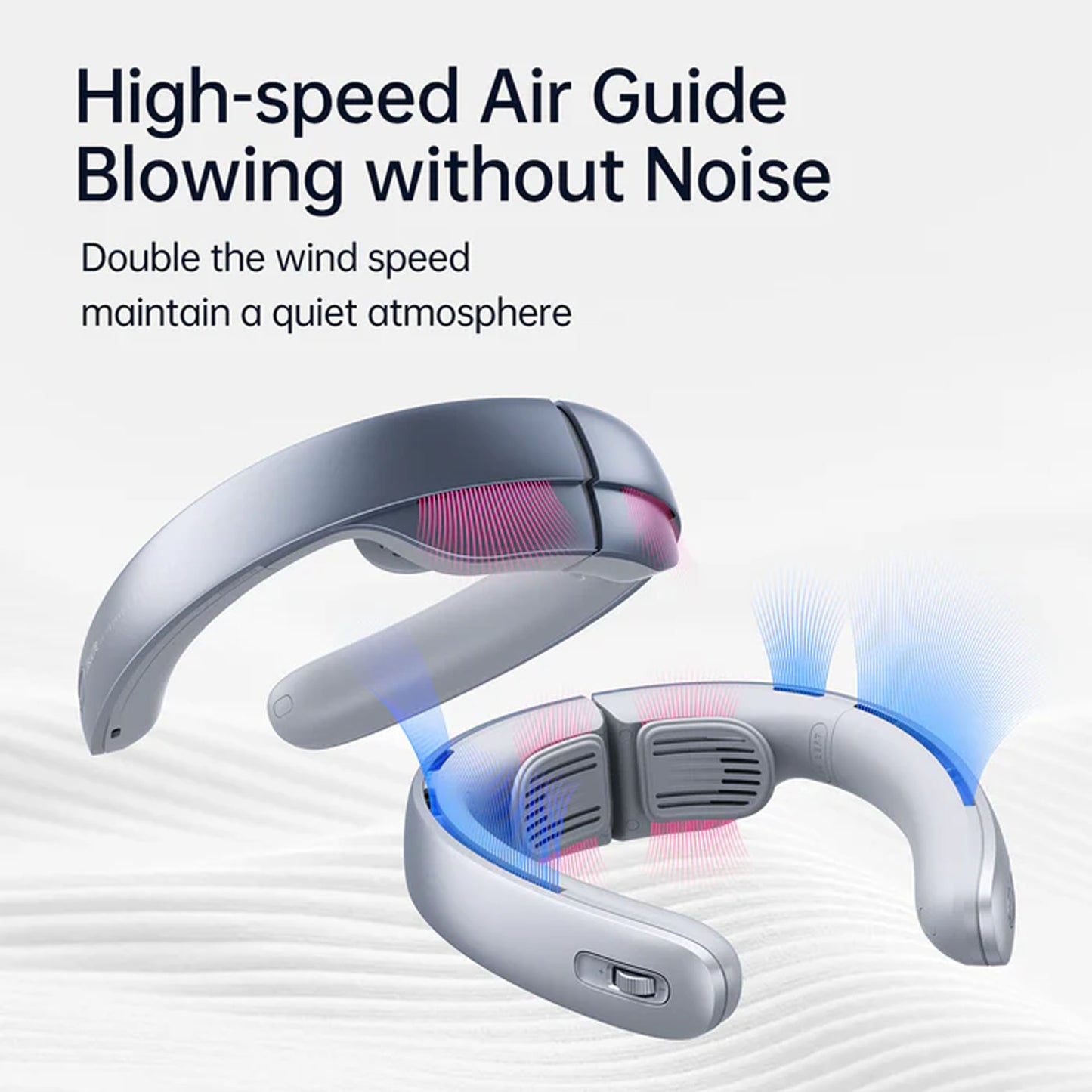 JisuLife Neck Fan Pro1 Silicone Breathable 100 Gears Wind Control - Forexengineer -Malaysia- 6975061535573-6975061531616-6975061531623