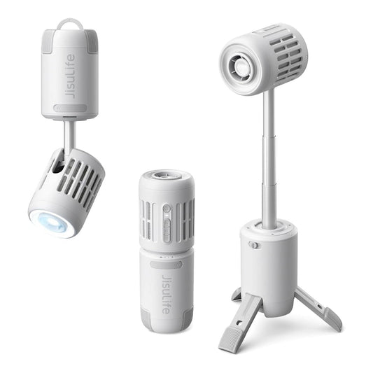 JisuLife Outdoor Fan Ultra 1 - 10 Adjustable Speeds 13,500mAh Battery with Flashlight and Emergency Powerbank - Forexengineer -Malaysia