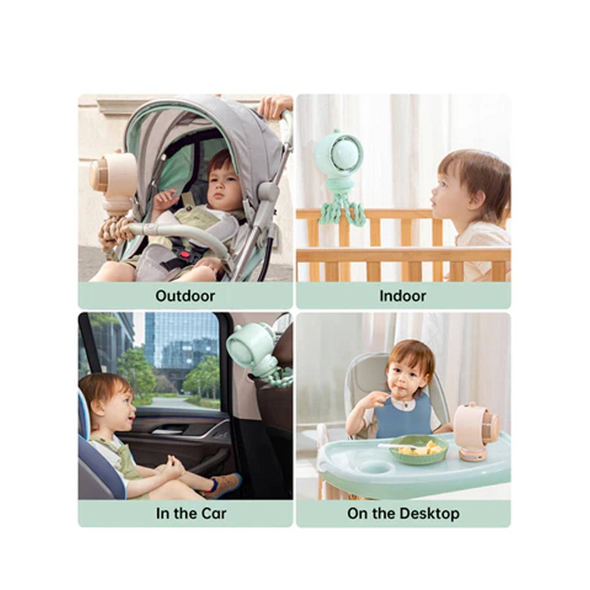 Jisulife Life2s.50 / Life2.40 Stroller Fan Life2S / Life2 360 degrees Rotation 100 Wind Speeds Filters 99% of Dust - Forexengineer -Malaysia