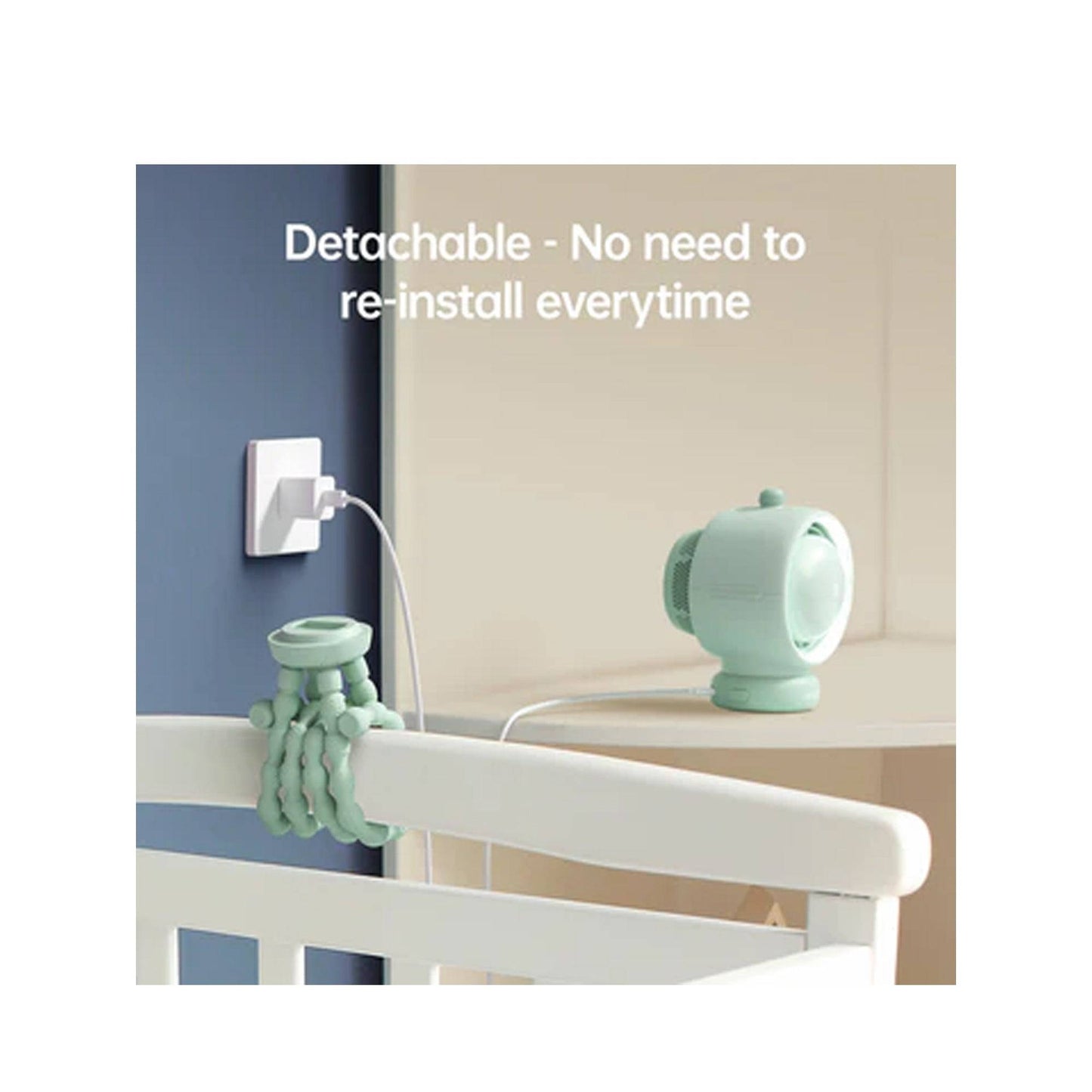 Jisulife Life2s.50 / Life2.40 Stroller Fan Life2S / Life2 360 degrees Rotation 100 Wind Speeds Filters 99% of Dust - Forexengineer -Malaysia