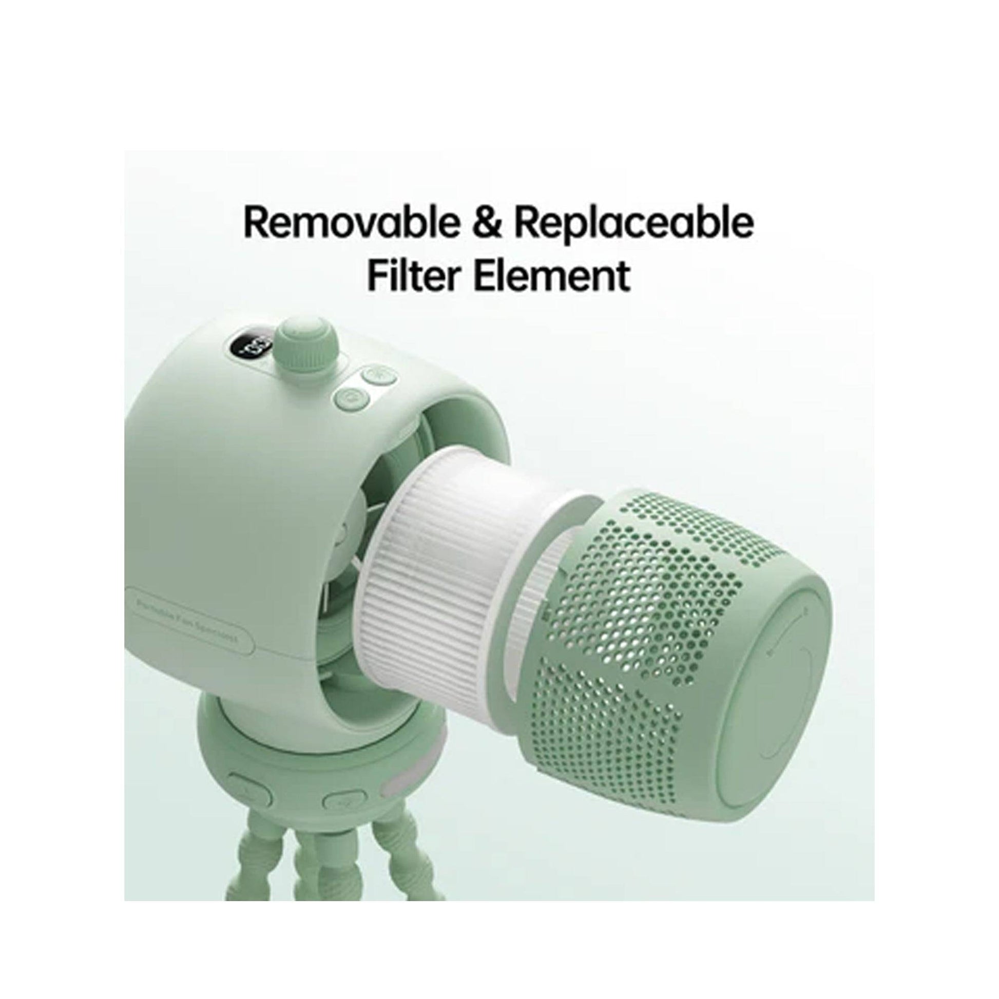 Jisulife Life2s.50 / Life2.40 Stroller Fan Life2S / Life2 360 degrees Rotation 100 Wind Speeds Filters 99% of Dust - Forexengineer -Malaysia