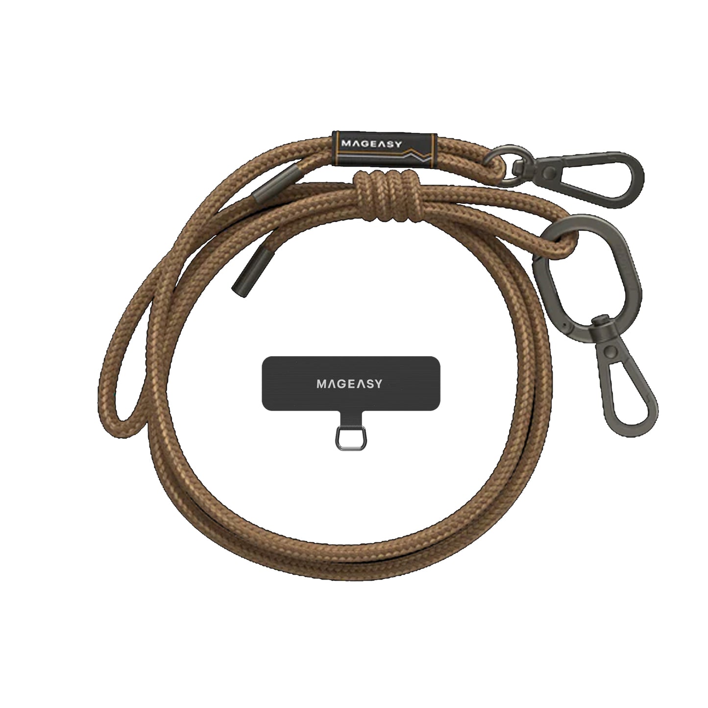 MAGEASY 6mm Rope Strap + Strap Card - Phone Lanyard Adjustable Length