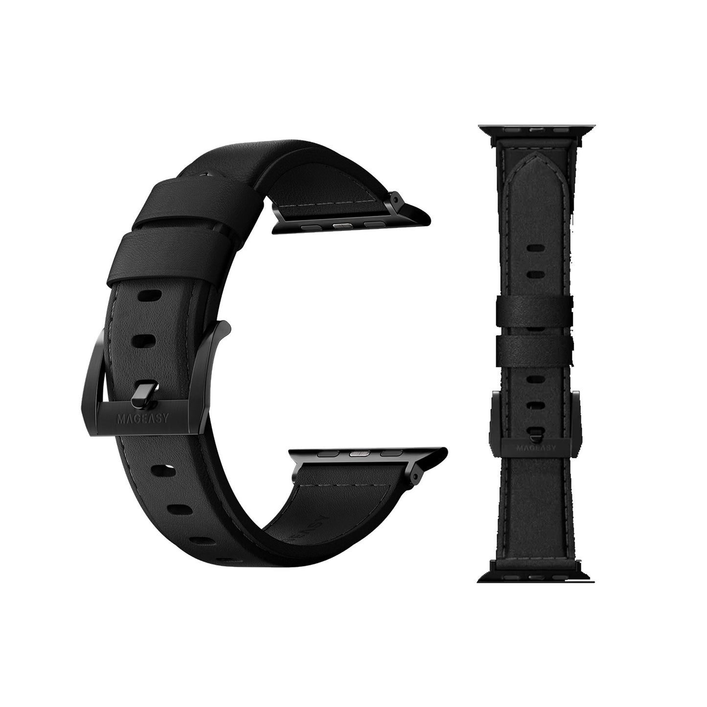 MAGEASY Nappa Calfskin Leather Band for Apple Watch 49mm / 46mm / 45mm / 44mm / 42mm / 41mm / 40mm - Forexengineer -Malaysia