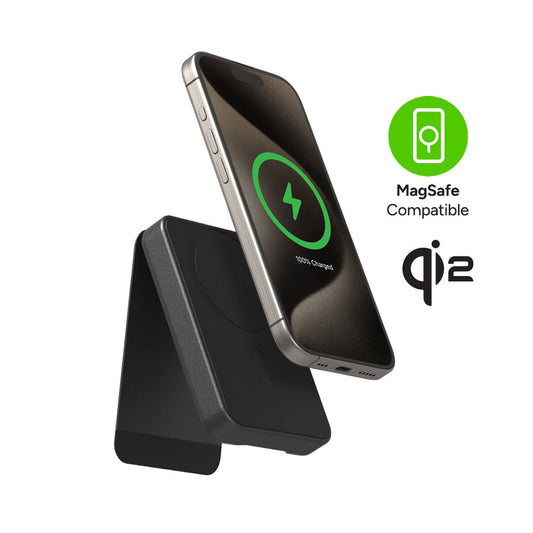 Mophie Snap+ Powerstation Mini with Stand - 5000mah Powerbank Magsafe and Qi2 Compatible - Forexengineer -Malaysia