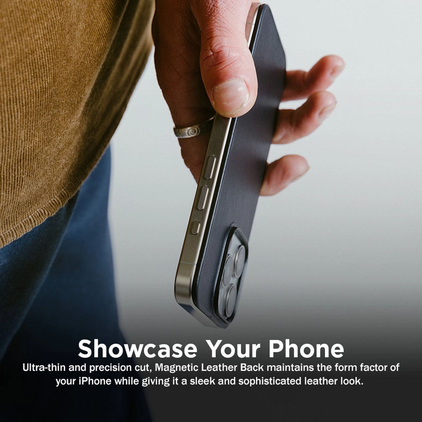 Nomad Magnetic Horween Leather Back for iPhone 16 Pro Max - MagSafe Compatible - Forexengineer -Malaysia- 856500013619-856500013633
