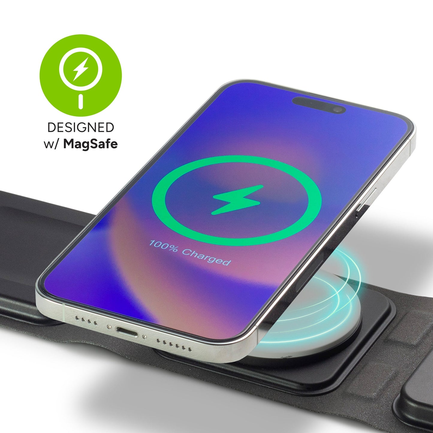 Mophie Universal Charger Wireless 3 in 1 travel charger w/ MagSafe charging for apple watch (UK Adapter) - Forexengineer -Malaysia- 840056182585