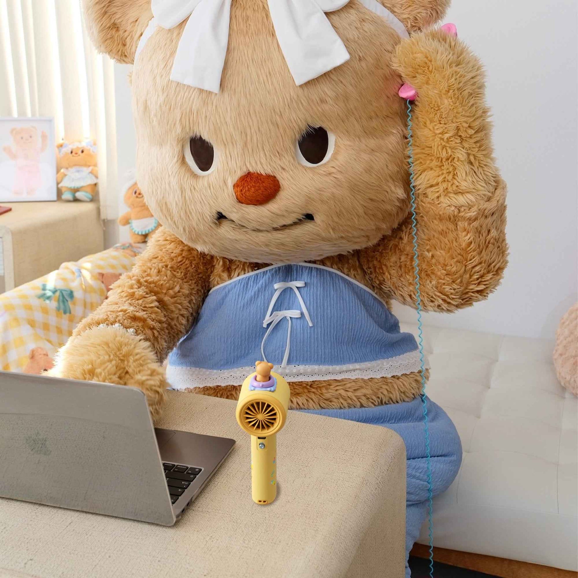 JISULIFE × ButterBear Pro 1 Handheld Fan 5000mAh 100 Wind Levels USB-C Rechargeable Fan