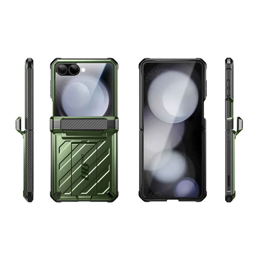 SUPCASE UB Pro for Samsung Galaxy Z Flip 7 with Build-in Screen Protector Hinge Kickstand and Clip Holster Included